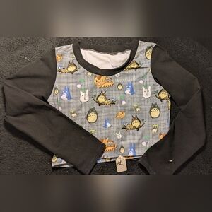 Large Long Sleeve Crop Top My Neighbor T0t0r0